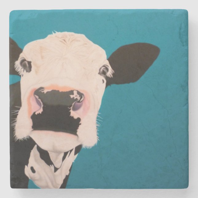 'Lover Not a Fighter' Stone Coaster (Front)