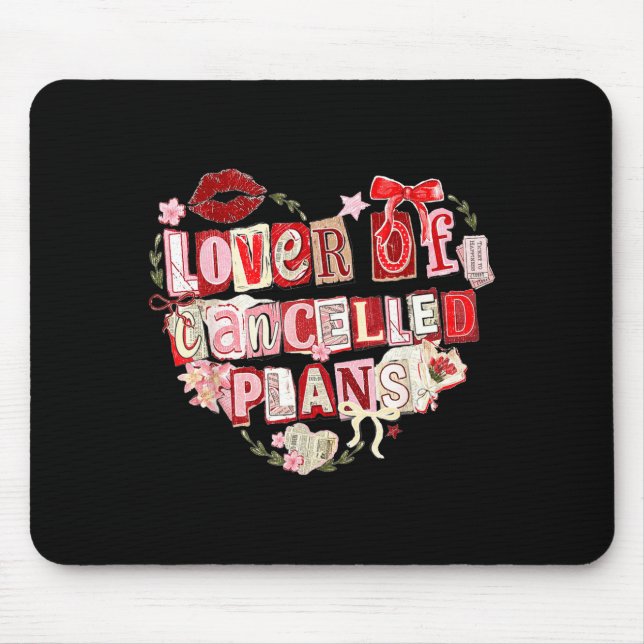 Lover of cancelled plans funny introvert design cu mouse pad (Front)