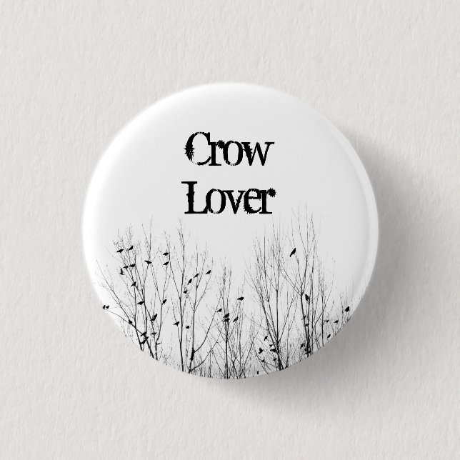 Lover Of Crows 3 Cm Round Badge (Front)