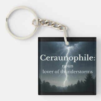 Lover of Thunder Storms Key Ring