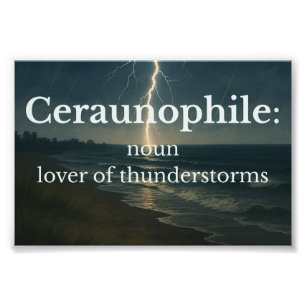 Lover of Thunderstorms Photo Print