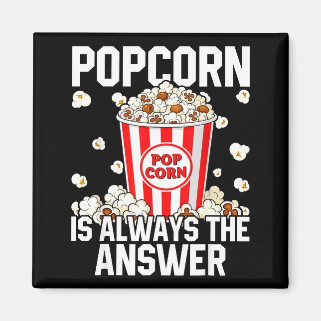 Lover Popcorn Pop Corn Costume Crew Magnet (Front)