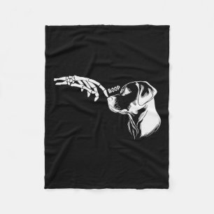 Lover Skeleton Hand Boop Funny Halloween 2023 Labr Fleece Blanket