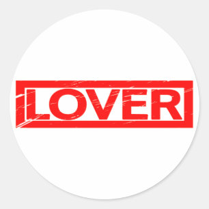 Lover Stamp Classic Round Sticker