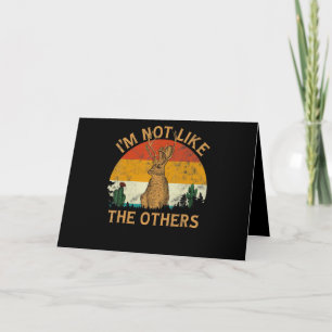 Lover Style Sunset Cactus Jackalope   Rabbit Lover Card