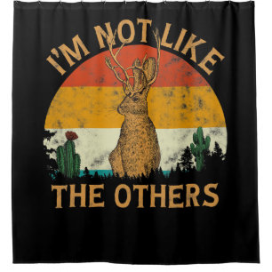 Lover Style Sunset Cactus Jackalope   Rabbit Lover Shower Curtain