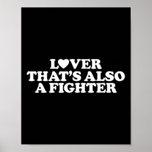Lover That's Also A Fighter - Heart Lovers Gym Mma Poster