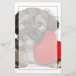 Lover Valentine Havanese Puppy Dog Stationery