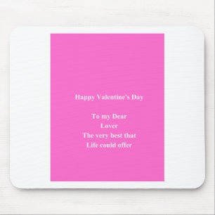 Lover Valentine's day Mouse Pad