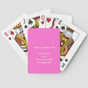 Lover Valentine's day Playing Cards