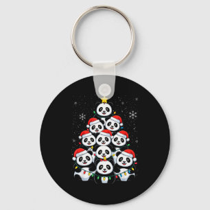 Lover Xmas Panda Christmas Tree  Key Ring