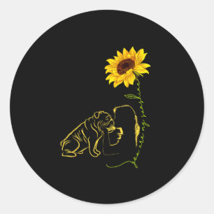 Lover-you Are My Sunshine-best Idea For Dog Mum Classic Round Sticker