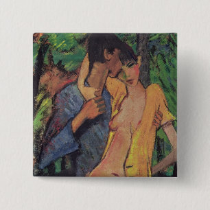 Lovers 15 Cm Square Badge