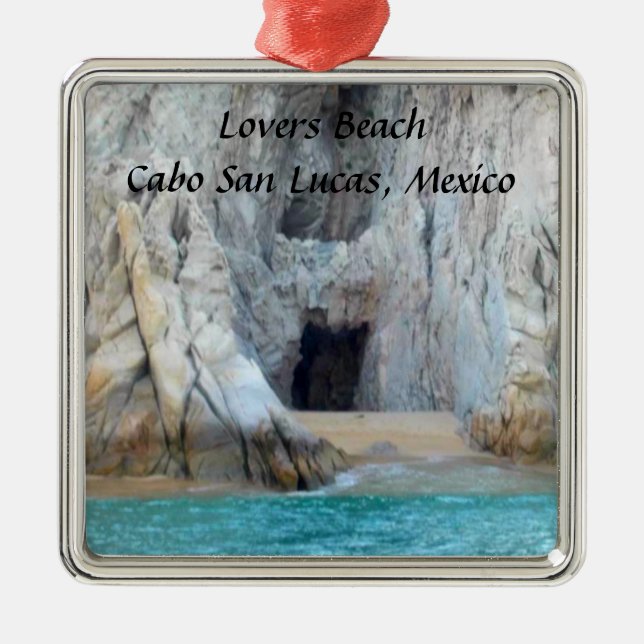 Lovers Beach Cabo San Lucas Mexico Metal Ornament (Front)