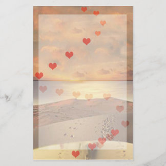 Lover's Beach  Walk writing paper