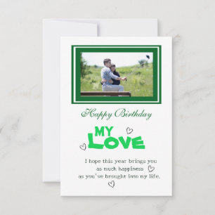 Lover's birthday card