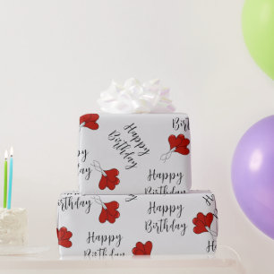 Lover's birthday wrapping paper