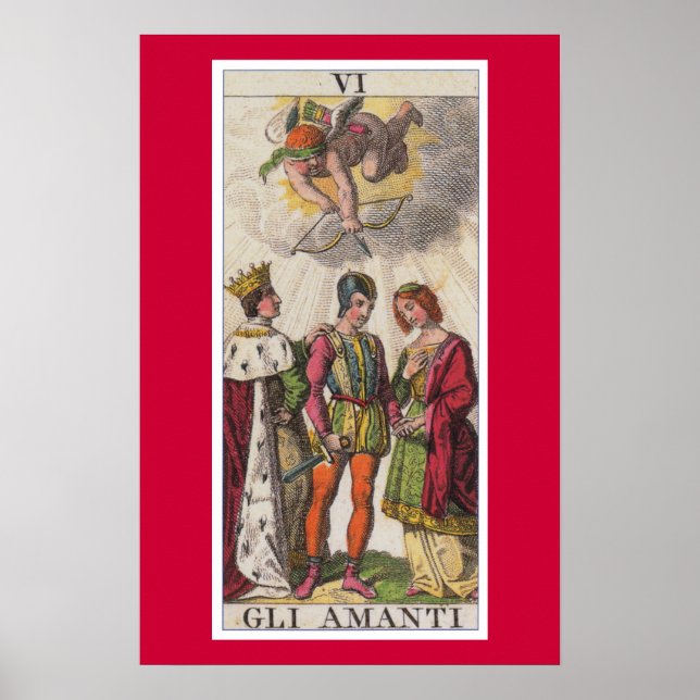 Lovers Card Classic Tarot Gli Amanti Poster (Front)