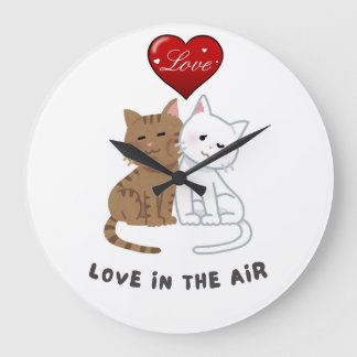 Lovers' Cat Wall Clock