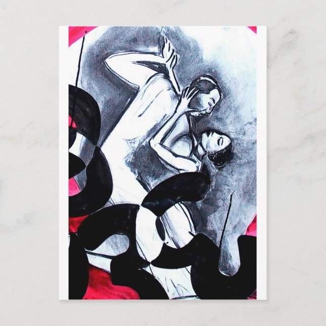 Lovers Dance In Time Postcard (Front)