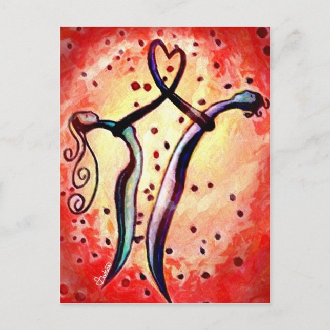 Lovers Dance Postcard (Front)