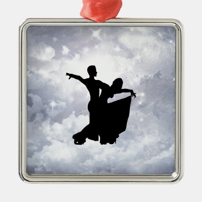 Lovers dancing in romance metal tree decoration (Front)