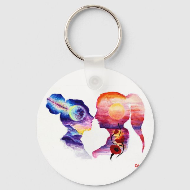 Lovers dreaming   key ring (Front)