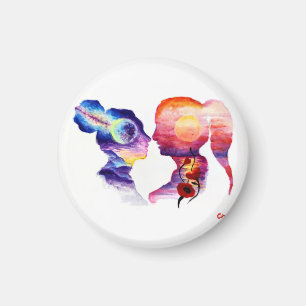 Lovers dreaming magnet