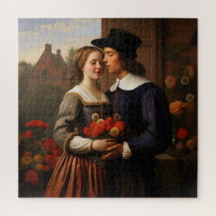 Lovers Dutch Golden Age Jigsaw Puzzle