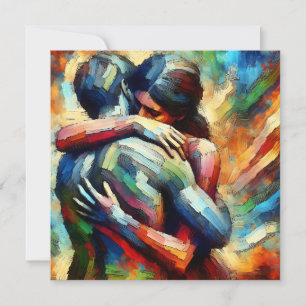 Lover's Embracing ai Oil Paint Style