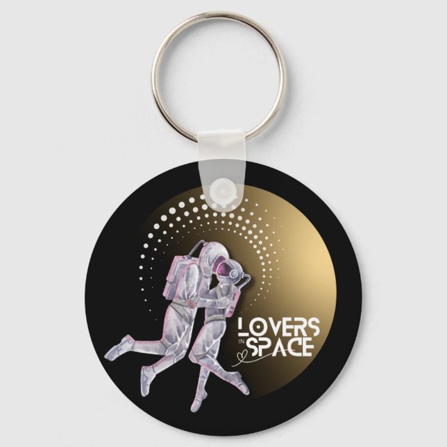 Lovers in Space Key Ring (Front)