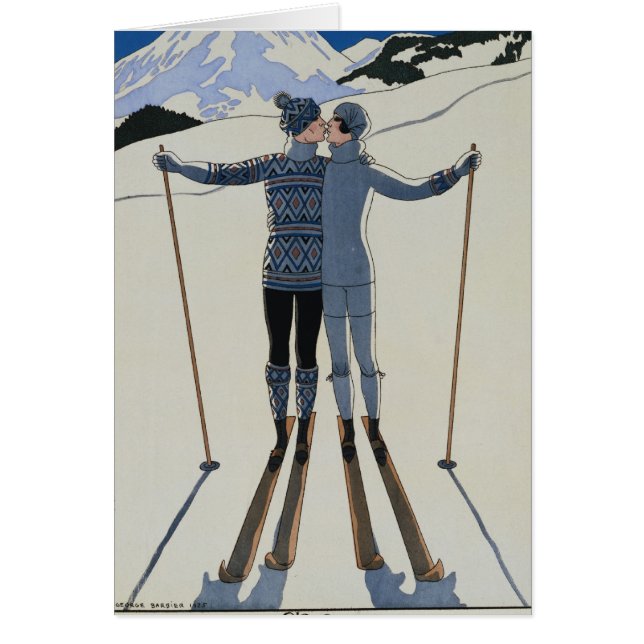 <Lovers in the Snow> by Georges Barbier (Front)