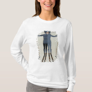 <Lovers in the Snow> by Georges Barbier T-Shirt