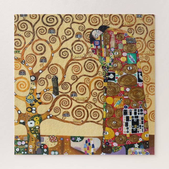 Lovers in the Tree of Life | Gustav Klimt | Jigsaw Puzzle (Vertical)