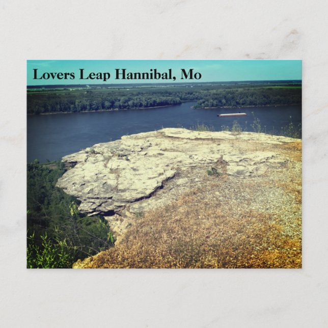 Lovers Leap Hannibal Missouri Simple Postcard (Front)