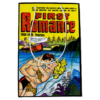 Lovers Ocean Romance Vintage Comics Medium Gift Bag