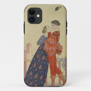 Lovers on a Balcony (w/c on paper) iPhone 11 Case