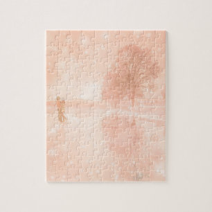 Lovers on a frozen pond jigsaw puzzle