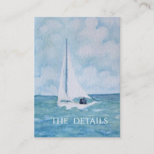 Lovers on a Sailboat, Details Card