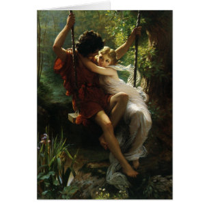Lovers on a Swing. Spring by Pierre Auguste Cot