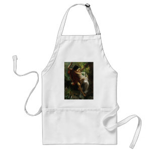 Lovers on a Swing. Spring by Pierre Auguste Cot Standard Apron