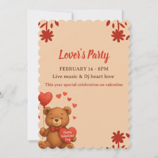 Lover's Party - Valentine’s Day party Invitation