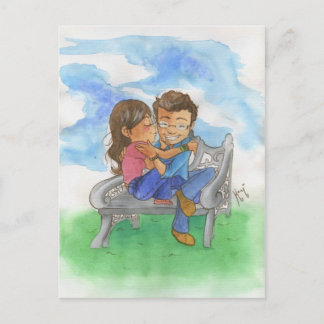 lovers postcard