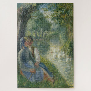 Lovers Seated at the Foot of a Willow Tree - C.P Jigsaw Puzzle