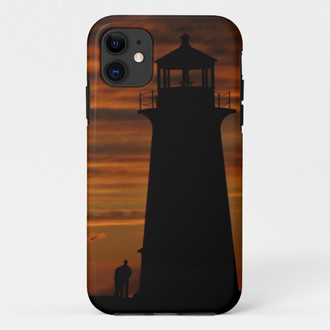Lover's Silhouette, Peggy's Cove, Nova Scotia iPho Case-Mate iPhone Case (Back)