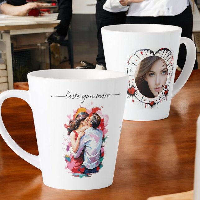 lovers Soft Holiday Card Latte Mug (Creator Uploaded)