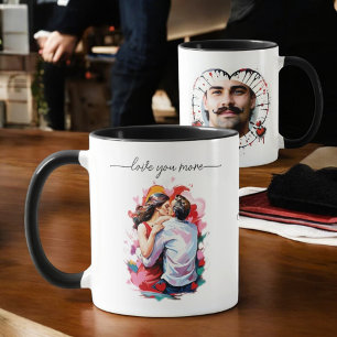 lovers Soft Holiday Card Mug