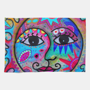 LOVERS SUN AND MOON TEA TOWEL