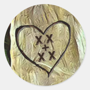 Lovers' Tree Classic Round Sticker