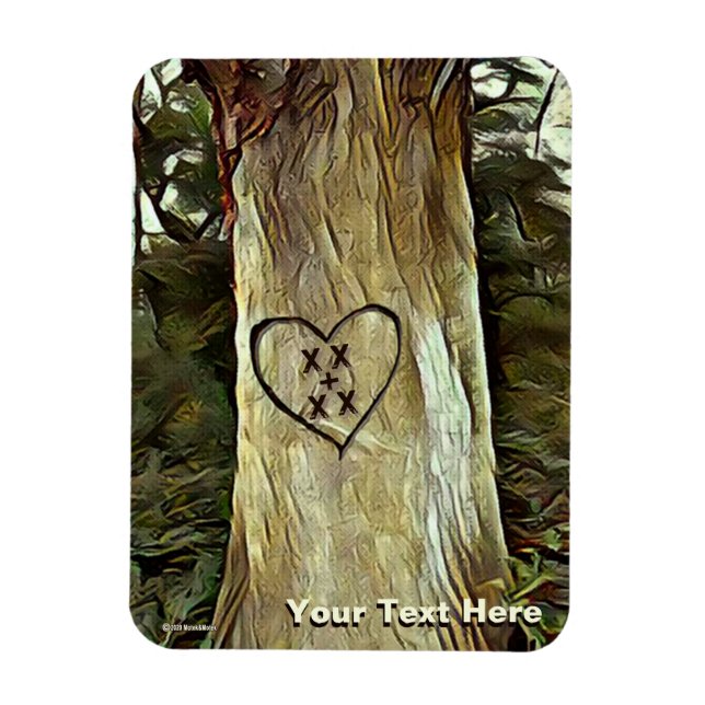 Lovers' Tree Magnet (Vertical)